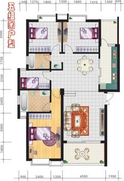 【五组团户型】4室2厅2卫1厨1阳台