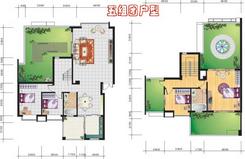 【五组团户型】2室2厅1卫1厨1阳台