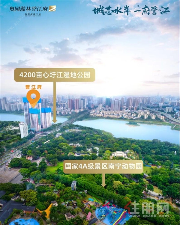 奥园瀚林誉江府距心圩江仅168米双地铁现推出10套一口价特惠房源