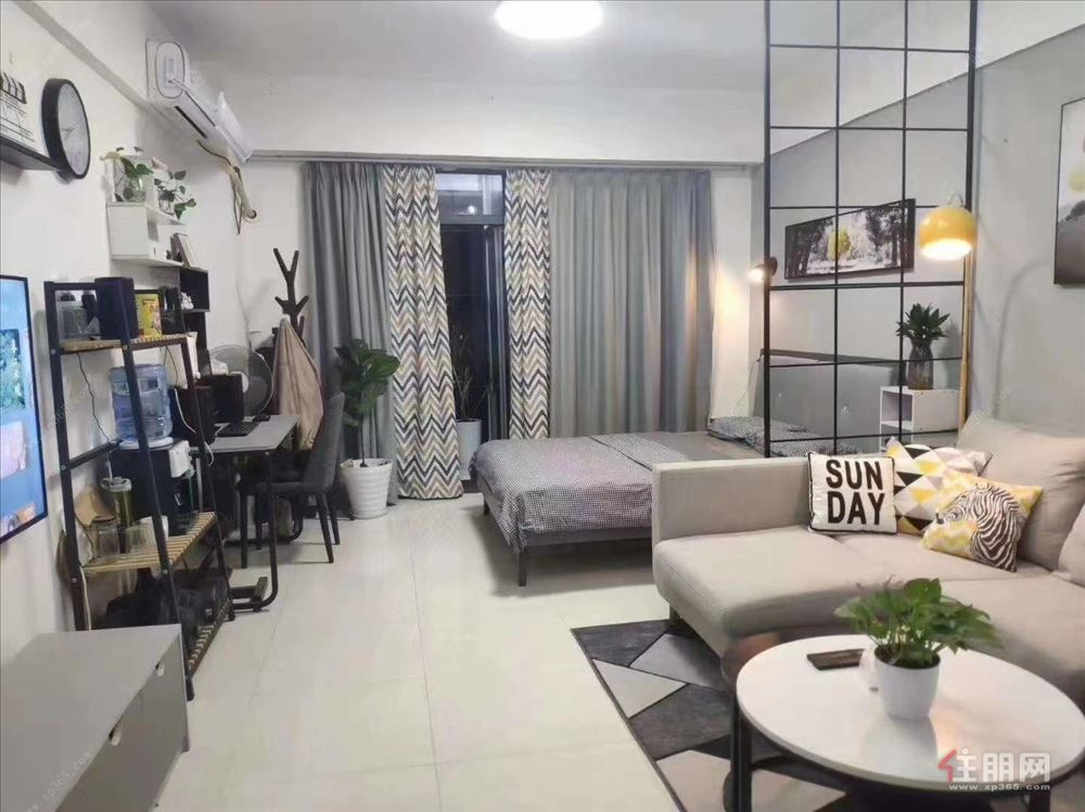 实拍 一号线青川站1房1厅  修 拎包入住 只要1300