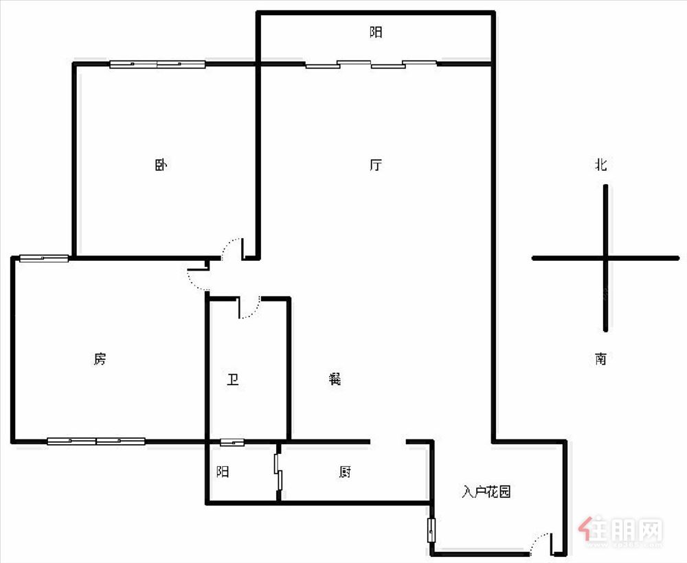 西建水岸华府 2室1800元  炫目登场 朝南看江