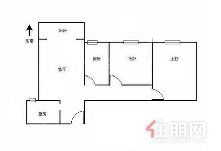 壮锦大道-江南盛天领域2房1厅