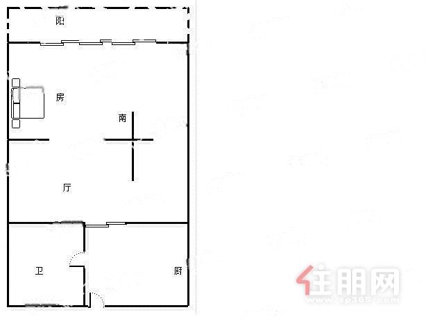 市中心 欧式 精装一房一厅 拎包入住