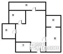 阳光100上东国际2室2室一厨一卫出租