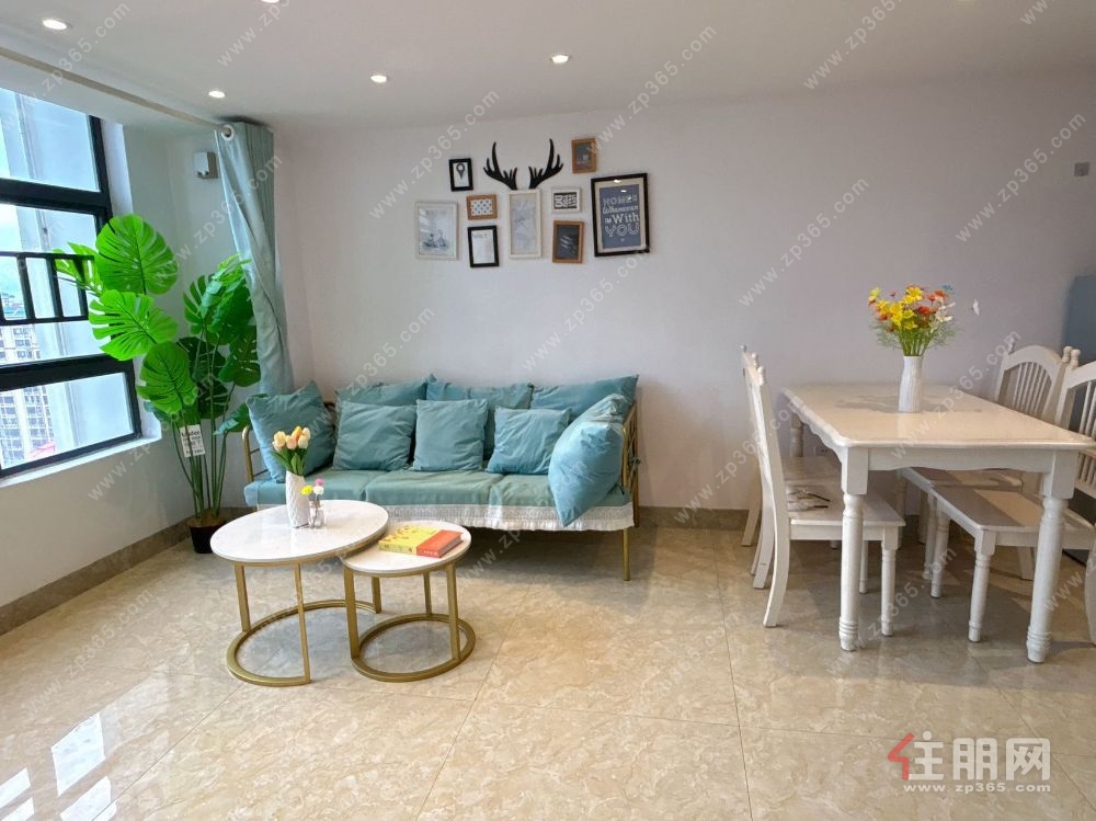 雅典国际新装修两房一厅 高层视野开阔,交通便利 地铁一号线300米 3个月起租