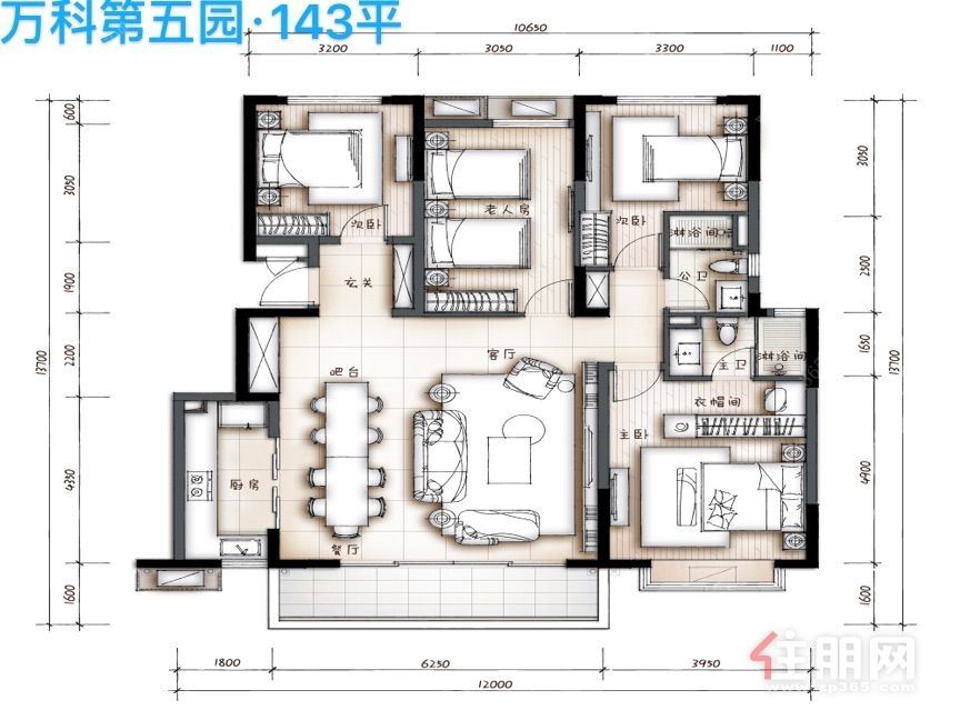 万科第五园推售1/5/6#楼143/180㎡新品-南宁住朋帮-房