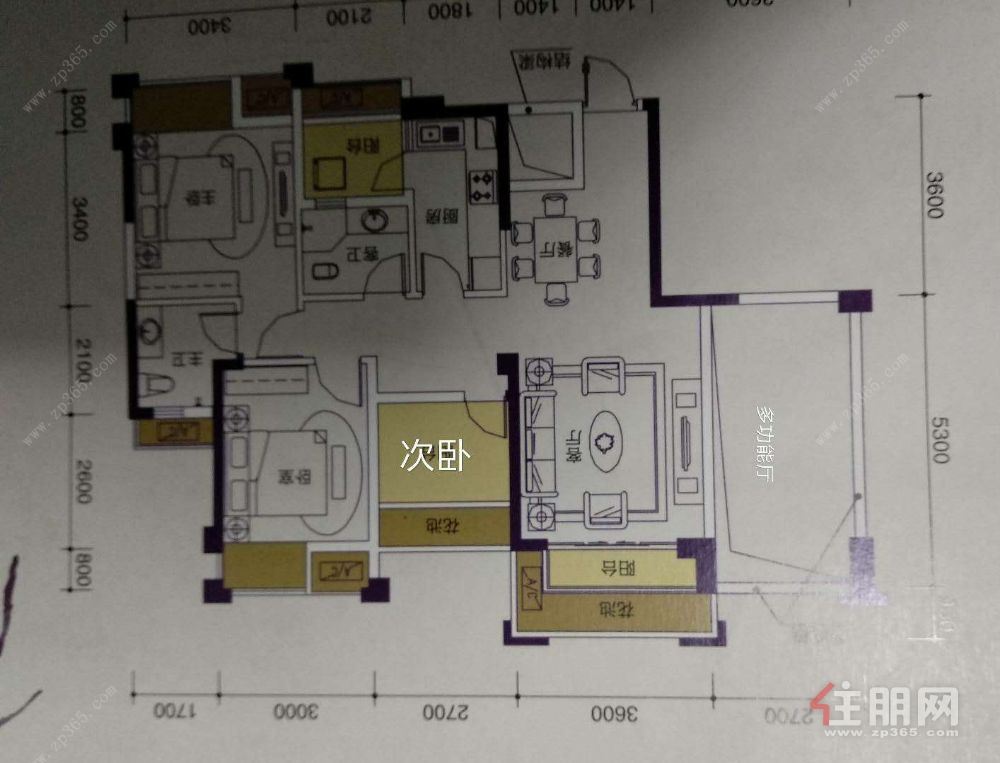 出售 人和莱茵花语 4房2厅2卫 实际使用面积近120平方米