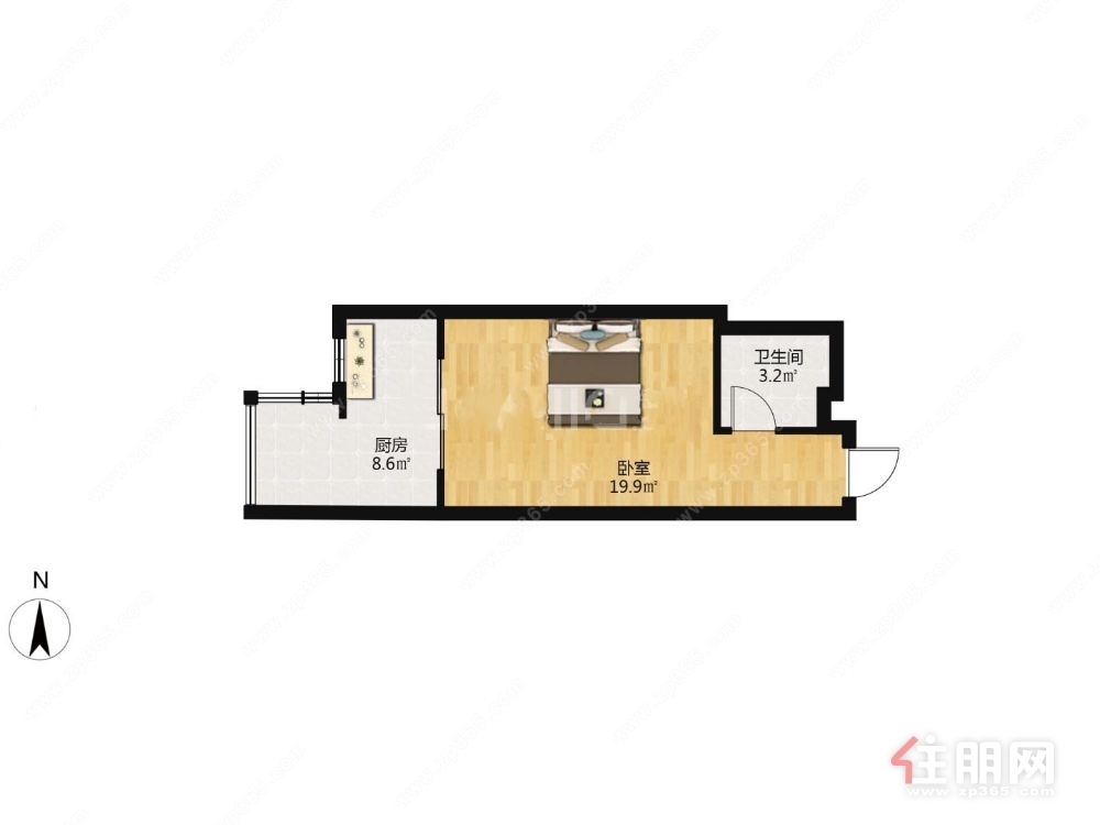 市中心朝阳商圈总价29.8万