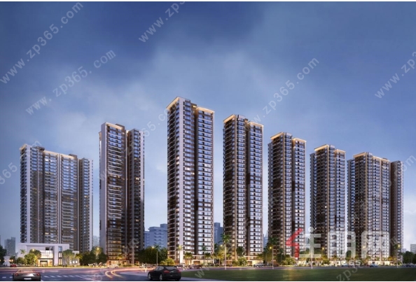 公园壹号122平逸景花舍 双阳台  270度全景飘窗