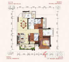 江南经开区 地铁4/5号线  天健和府精装3房  楼下公立12年目送书包房