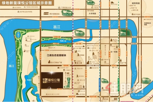 绿地新里璞悦公馆98平精装三房   拎包入住