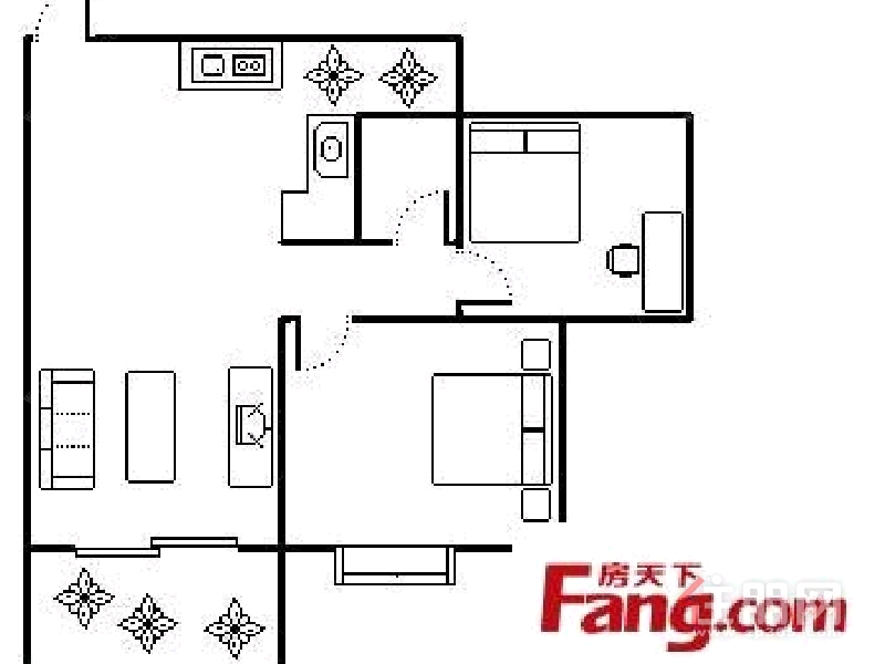 青秀区东葛路中鼎温馨家园2房79平米2800元/月