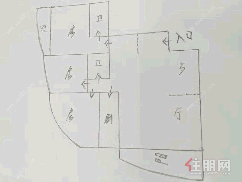 青秀区东葛路东长小区3房129平米3500元/月