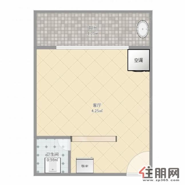 金旺角60平米10楼2100元/月