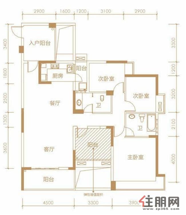 房子南北通透户型方正交通便利采光充足