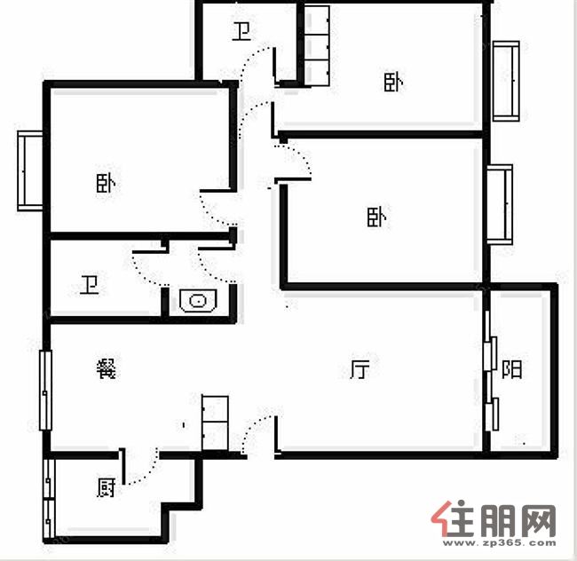 东盟商务区三房拎包入住莱茵湖畔