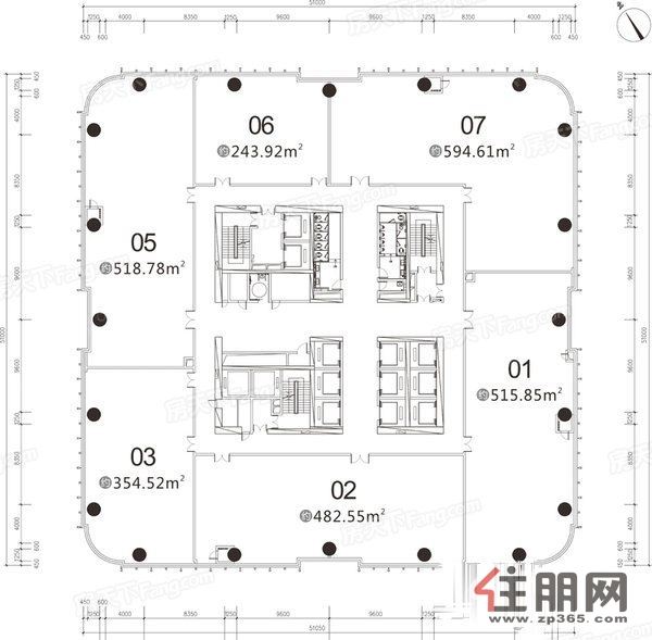 龙光世纪a塔整层出售带租约零空置期租金低月供的,还有收益