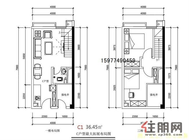 (瑞西公馆)小户型复式公寓,大学商圈