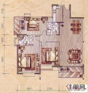 青秀区-二中对面豪华装修3房空房全新装修首次出租