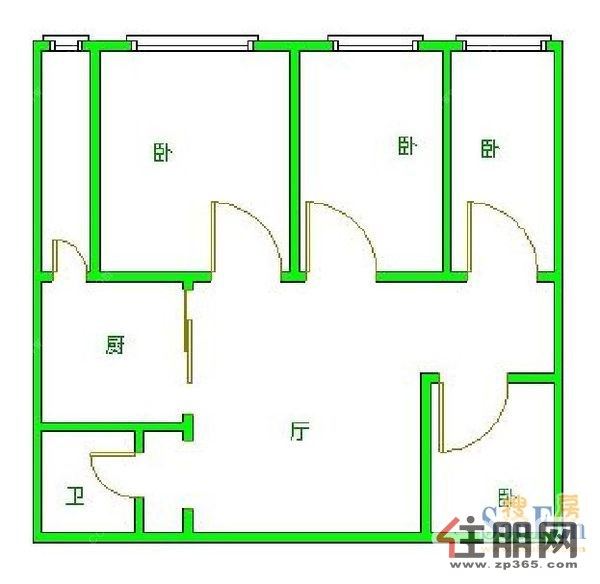 七星路四房1厅出租,价格低,才1600元