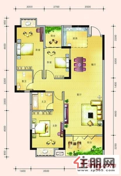 骋望骊都三房精装家具家电配齐拎包入住温馨