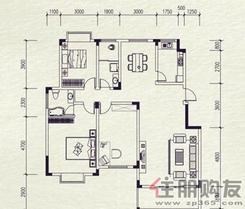 【麓山里L型2室2厅2卫139.43㎡】2室2厅2卫1厨