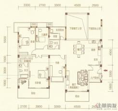 【文莱·御园2、5、6#楼奇数层平面图】4室2厅2卫1厨4阳台