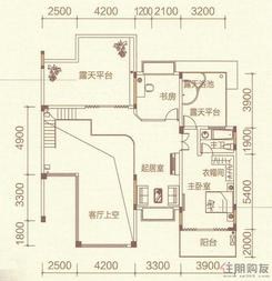 【文莱·御园2#楼七、八复式层平面图（下）】5室3厅3卫1厨3阳台