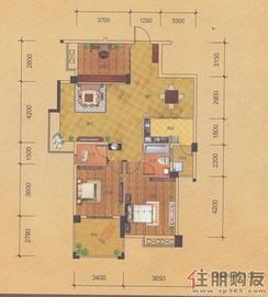 【D2、E2户型】3室2厅2卫1厨
