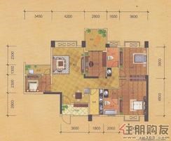 【E3户型】4室2厅2卫1厨3阳台