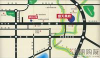 盛天果岭交通图