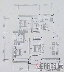 【愿景山水湾二期3房2厅2卫111.00㎡】3室2厅2卫1厨