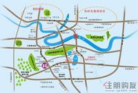 启美新城(金象绿城三区) 交通图