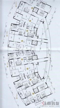 【骋望怡璟湾B栋标准层平面图】