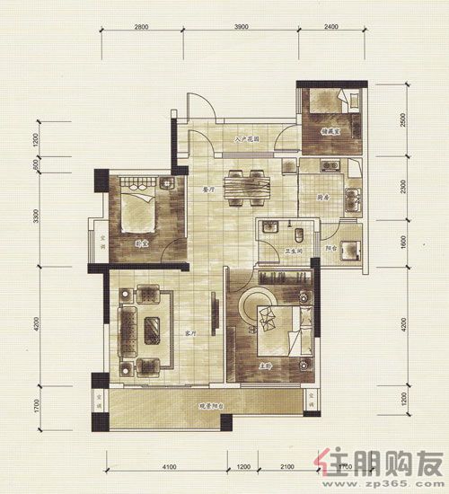 楼盘动态:项目b区共八栋楼在售,户型为 96-161㎡的2房,2 1房,3房和