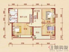 【五洲国际B-3户型上层】4室2厅2卫1厨2阳台