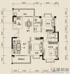 【C3-4a-1`{雅苑丽舍}】3室2厅2卫1厨2阳台