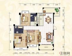 【喜盈门10、11、12、13#楼B户型】3室2厅2卫1厨2阳台