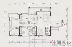 【2期海德公园组团H户型】4室2厅3卫1厨2阳台