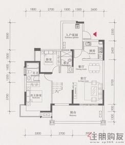 【裕丰·英伦复式楼L户型下层】4室2厅3卫1厨2阳台