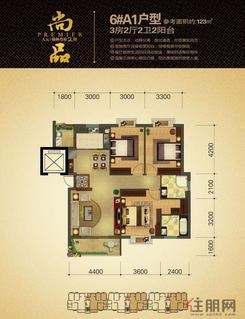 【6#A1户型】3室2厅2卫