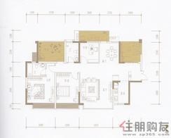 【振业·青山1号B户型云淡风轻】3室2厅2卫1厨3阳台