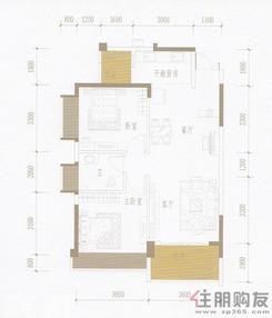 【振业·青山1号L户型江景一线】2室2厅1卫1厨2阳台