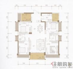 【振业·青山1号M户型岁月流金】4室2厅2卫1厨3阳台