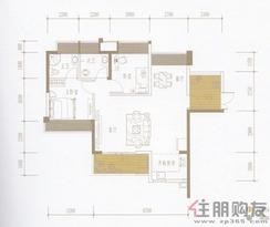 【振业·青山1号K户型湖光山色】2室2厅2卫1厨2阳台