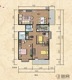 【05、06户型标准层平面】3室2厅2卫1厨2阳台