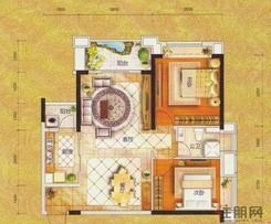 【盛世名都6#06户型】2室2厅1卫