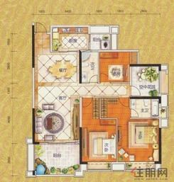 【盛世名都1#02户型 】3室2厅2卫