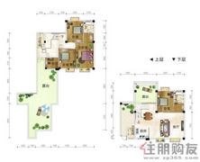 蓝宝国际雨林轩B3'楼中楼户型