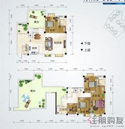 【蓝宝国际诗林阁A1'楼中楼户型】5室2厅4卫1厨2阳台